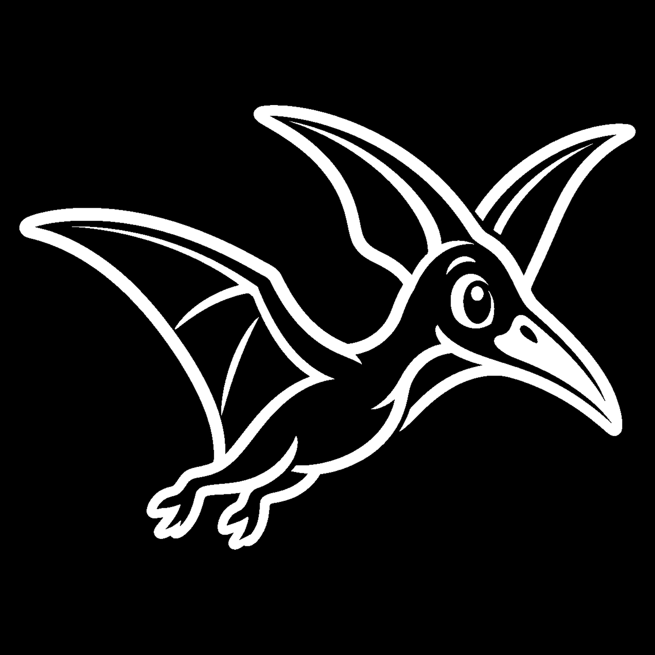 Premium bakfiets sticker Dieren: Pteranodon 2 - Pteranodon, Dinosaurus, Dino, Oertijd - het ontwerp