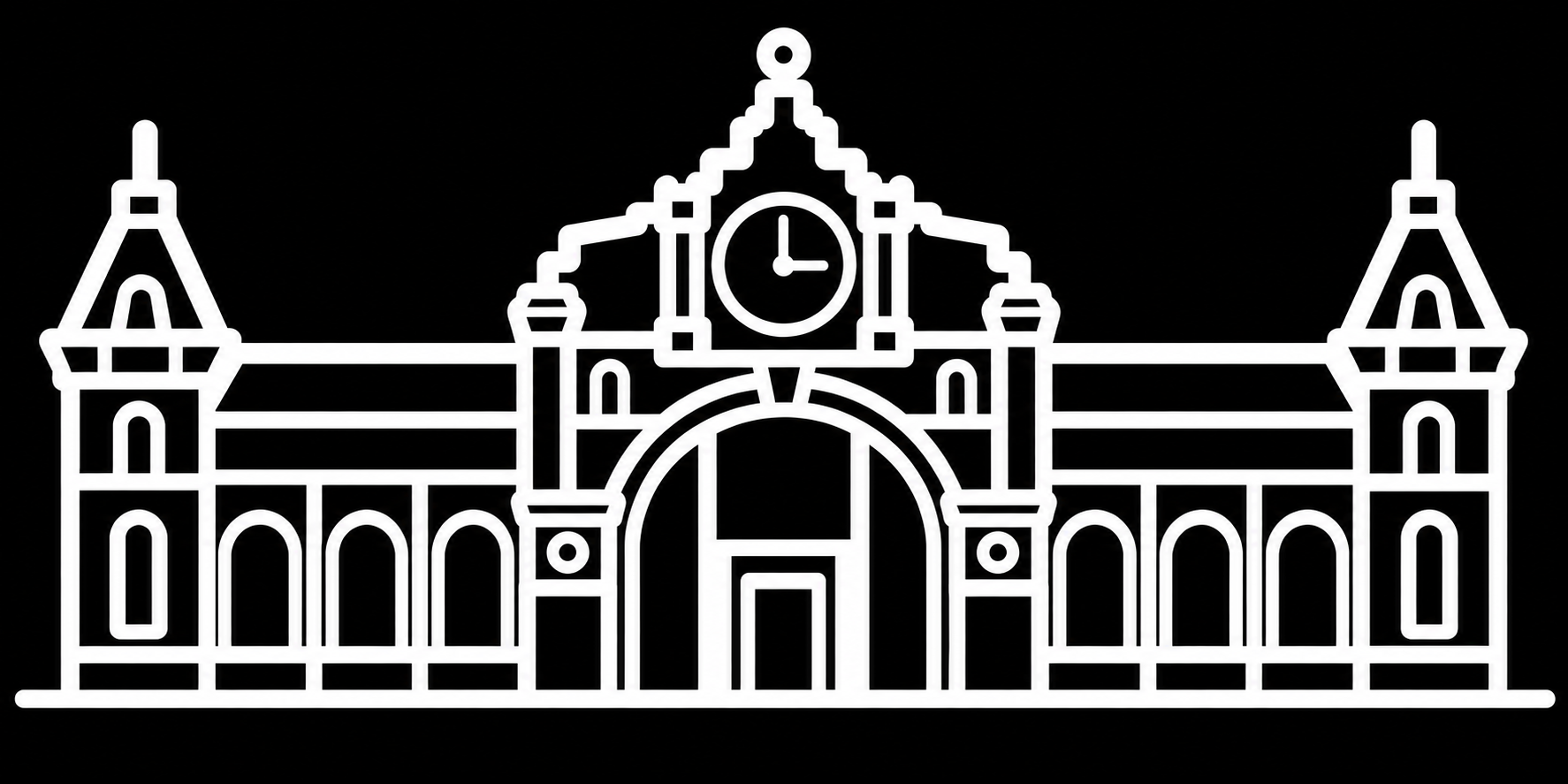 Premium bakfiets sticker Groningen: Station Groningen - Categorie Groningen, Premium sticker, Gegoten vinyl, Kant-en-klaar uitgesneden - het ontwerp