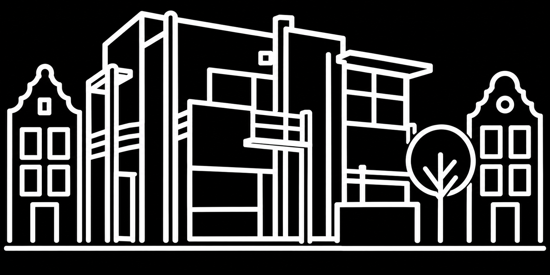 Premium bakfiets sticker Utrecht: Rietveld Schröderhuis - Rietveld Schröderhuis, De Stijl, Utrecht, Architectuur - het ontwerp
