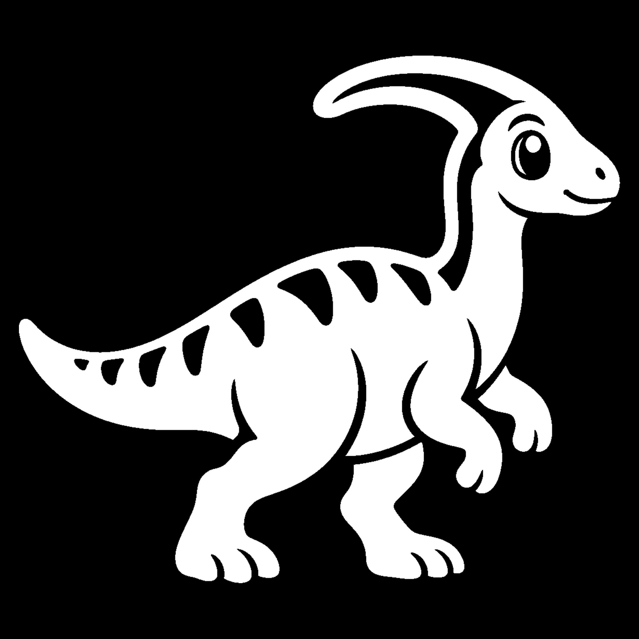Premium bakfiets sticker Dieren: Parasaurolophus 1 - Parasaurolophus, Dinosaurus, Dino, Oertijd - het ontwerp