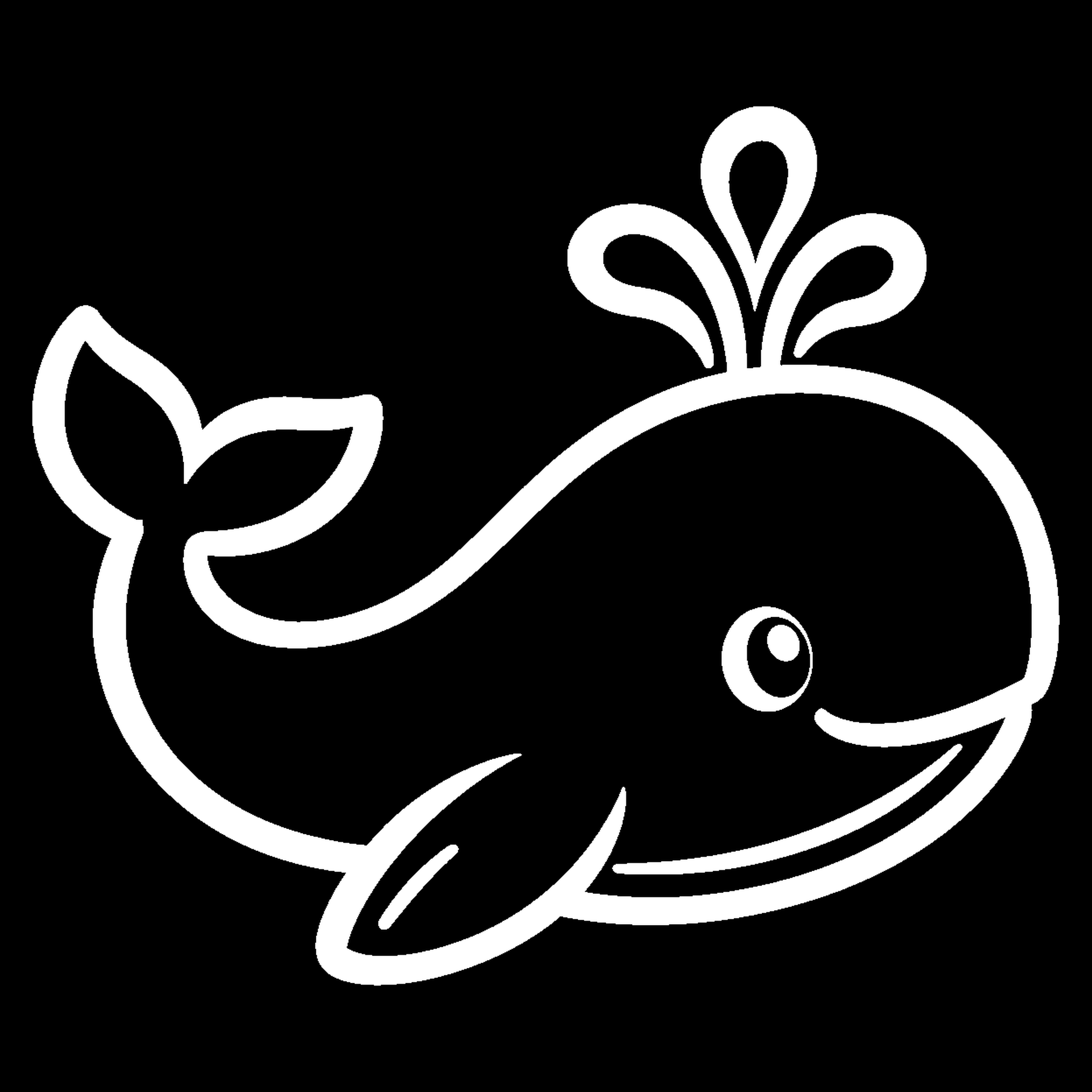 Premium bakfiets sticker Dieren: Walvis 2 - Walvis, Zeedier, Gegoten vinyl, Kant-en-klaar opplakken - het ontwerp