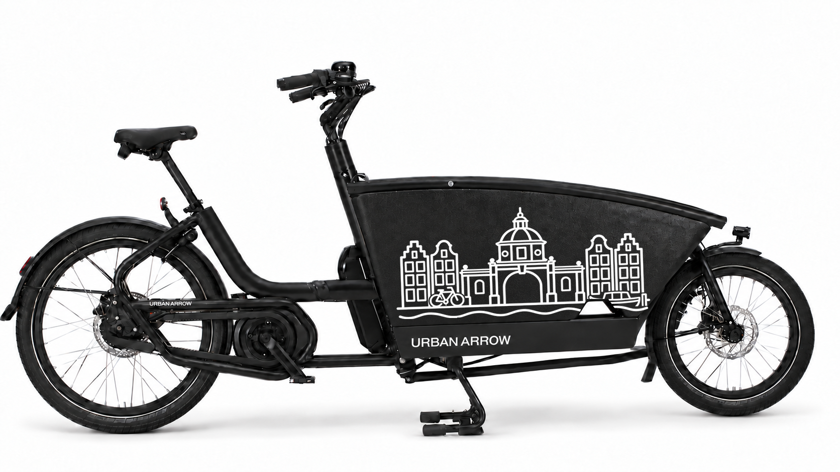 Bakfiets verfsjabloon Leiden: Morspoort Leiden – verfsjabloon - Morspoort, Leiden, Zelf inkleuren, Zelfklevend sjabloon - 70 × 37 cm op de bakfiets