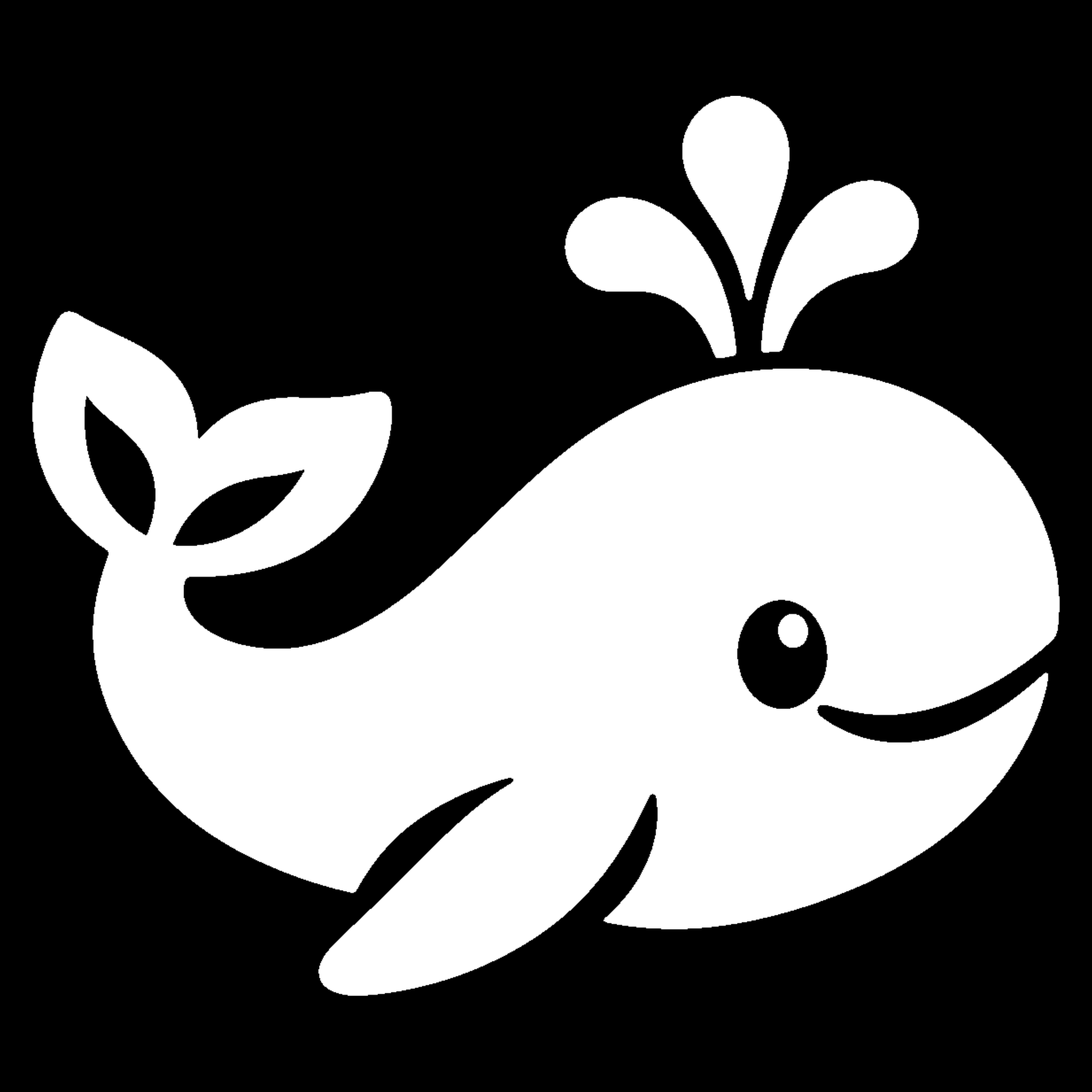 Premium bakfiets sticker Dieren: Walvis 1 - Walvis, Zeedier, Gegoten vinyl, Kant-en-klaar opplakken - het ontwerp