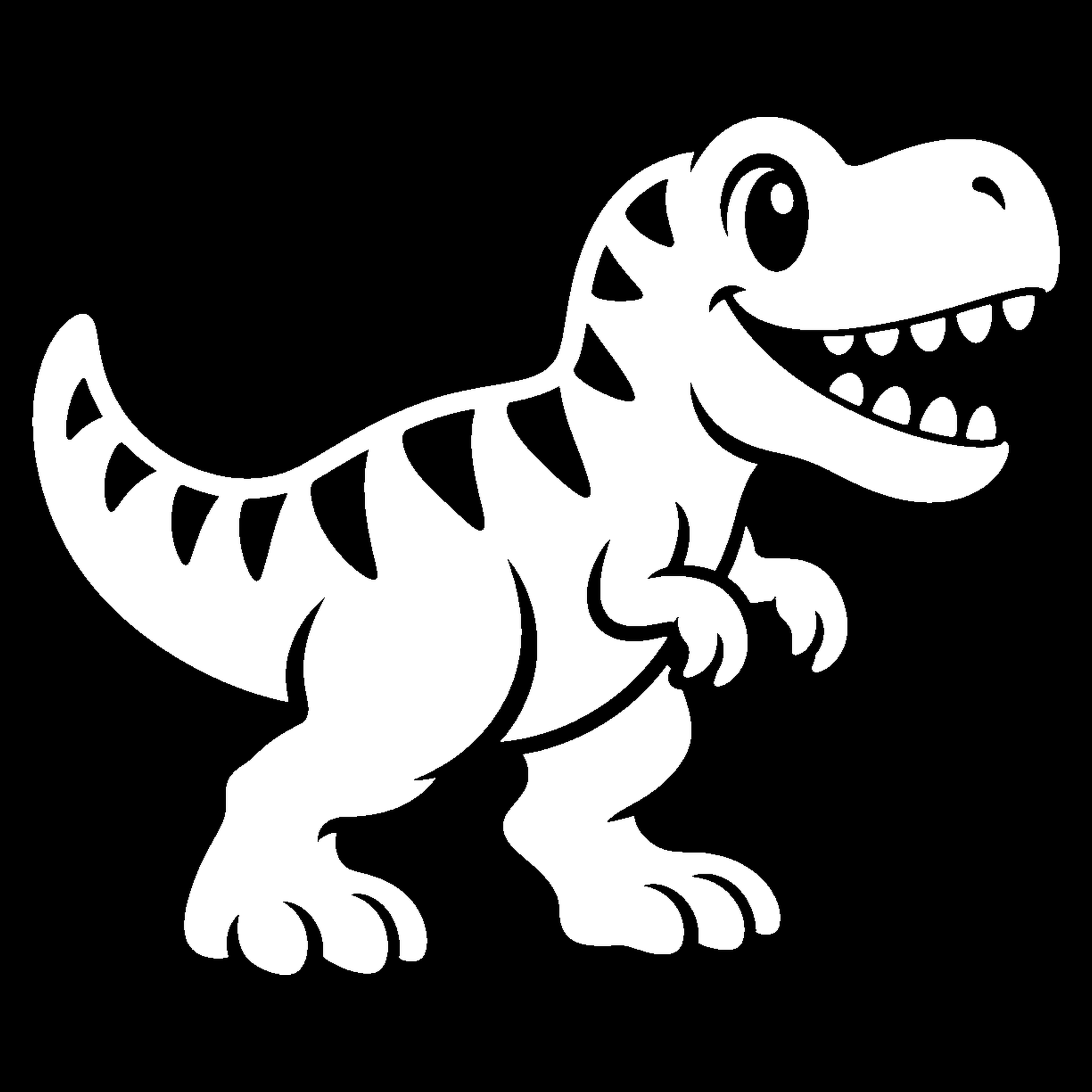Bakfiets verfsjabloon Dieren: T-Rex 1 - T-Rex, Dinosaurus, Dino, Oertijd - het ontwerp