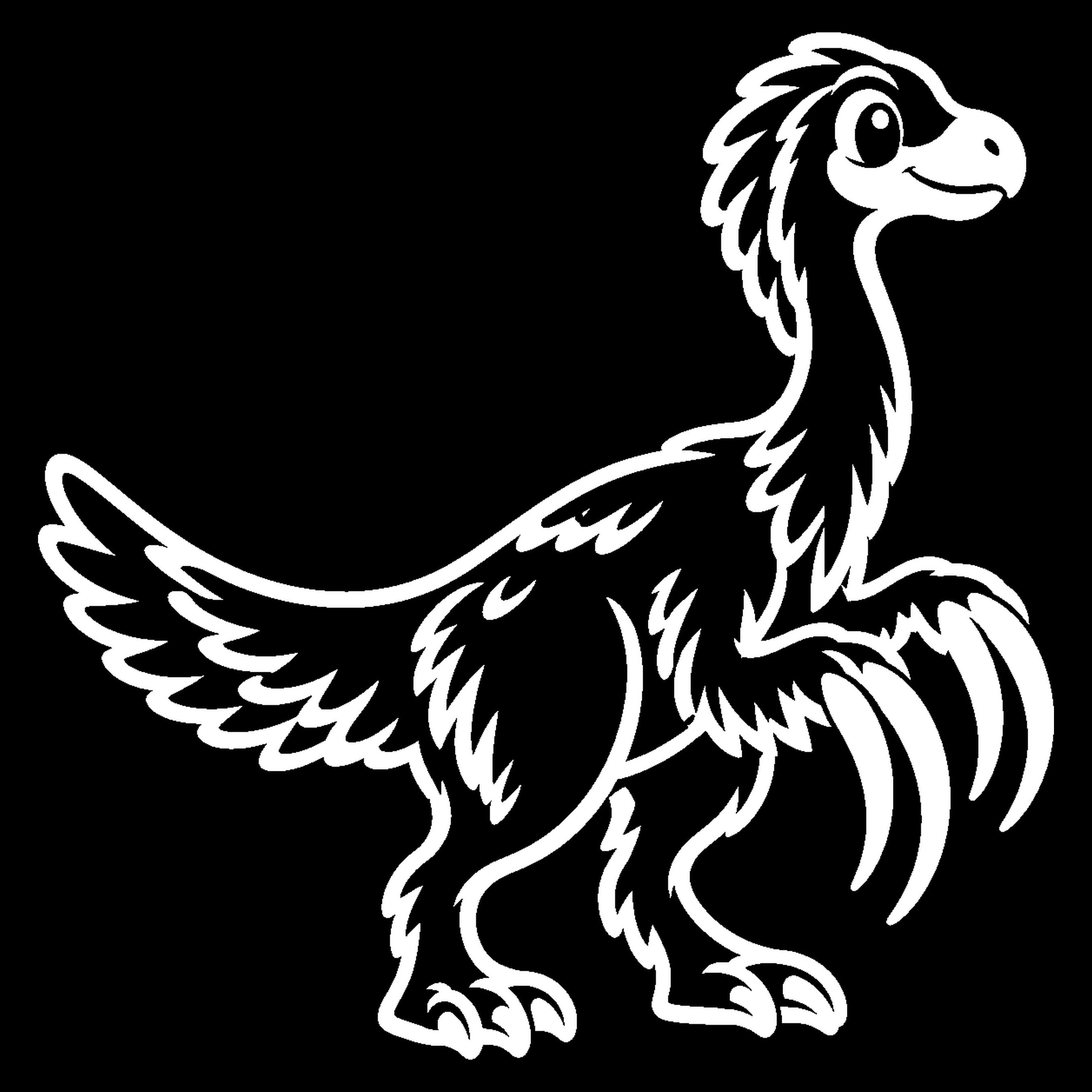 Premium bakfiets sticker Dieren: Therizinosaurus 2 - Therizinosaurus, Dinosaurus, Dino, Oertijd - het ontwerp
