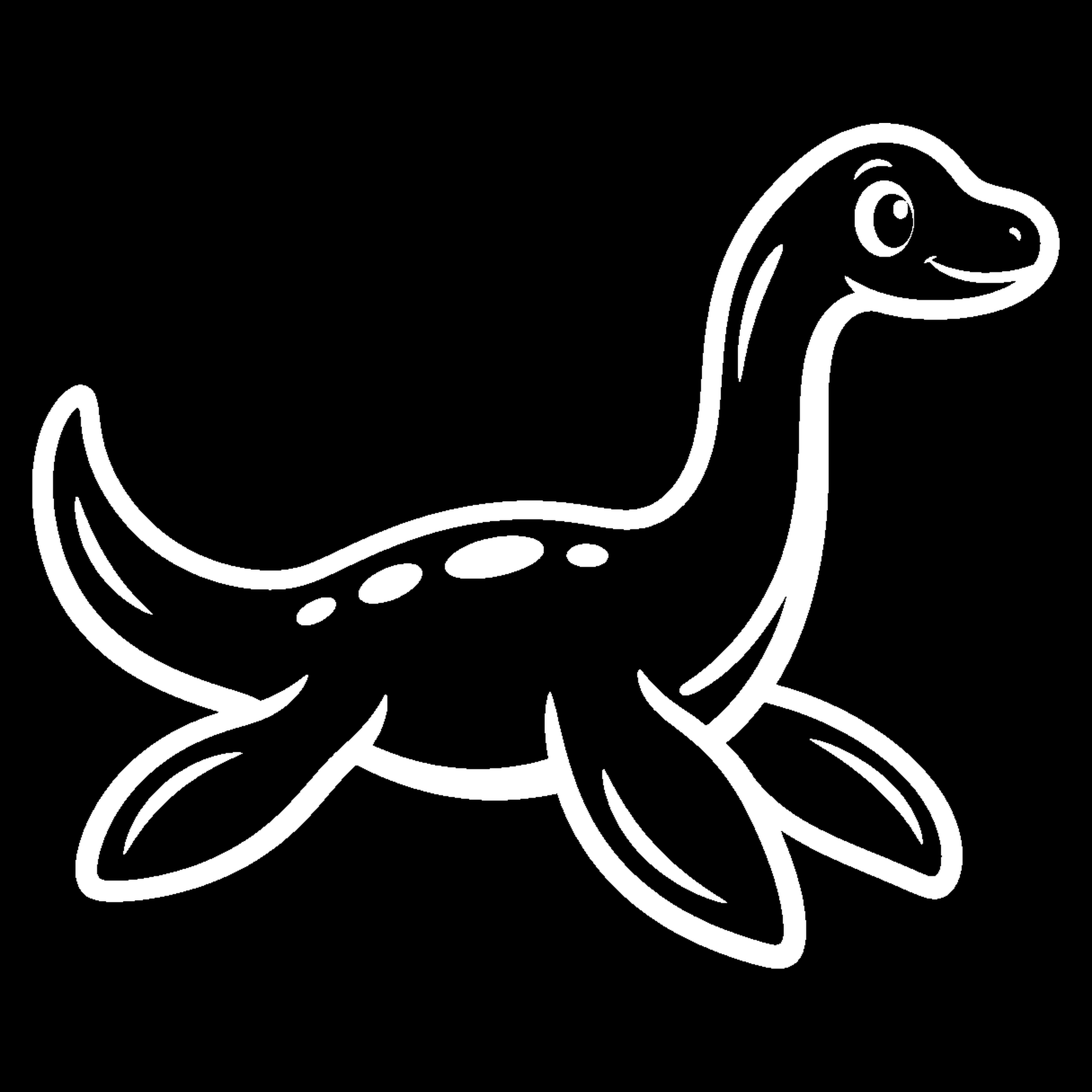 Premium bakfiets sticker Dieren: Plesiosaurus 2 - Plesiosaurus, Dinosaurus, Dino, Oertijd - het ontwerp