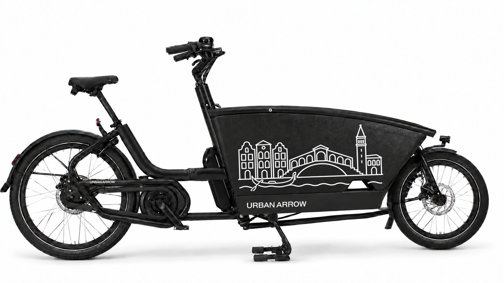 Italië bakfiets design Venetië: Rialtobrug & gondel in 70 × 37 cm op de bak