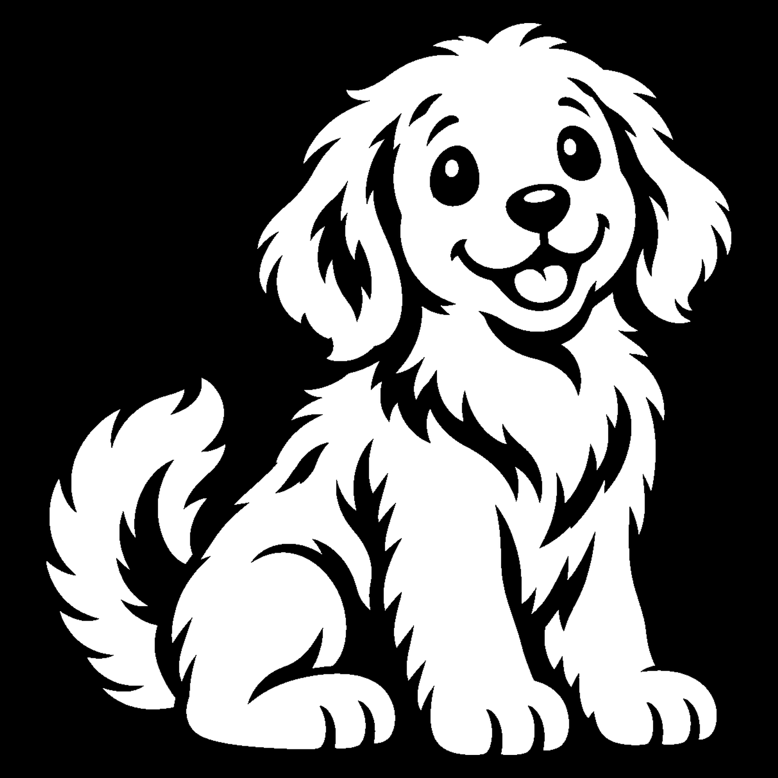 Premium bakfiets sticker Dieren: Golden retriever 1 - Hond, Golden retriever, Huisdier, Gegoten vinyl - het ontwerp