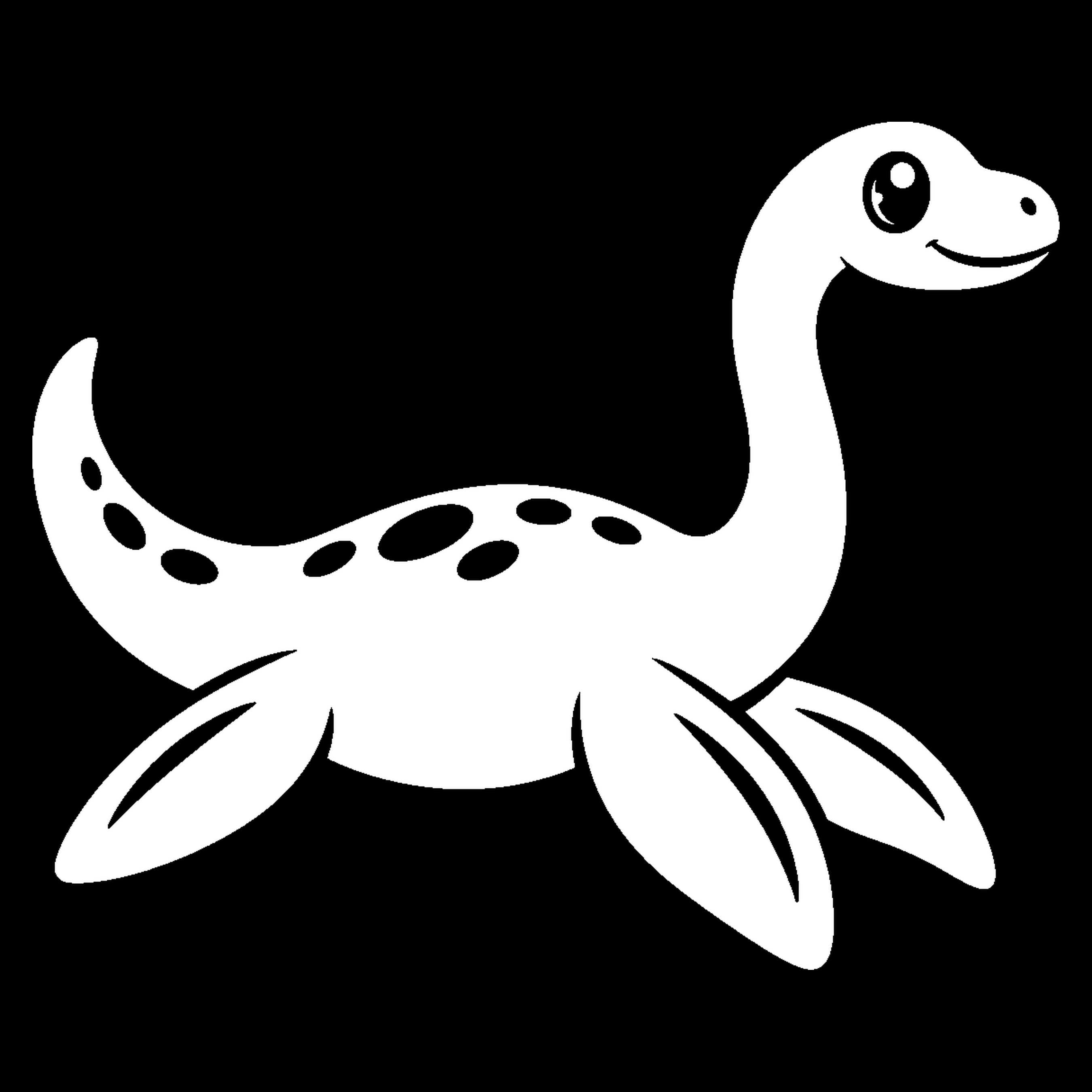 Bakfiets verfsjabloon Dieren: Plesiosaurus 1 - Plesiosaurus, Dinosaurus, Dino, Oertijd - het ontwerp