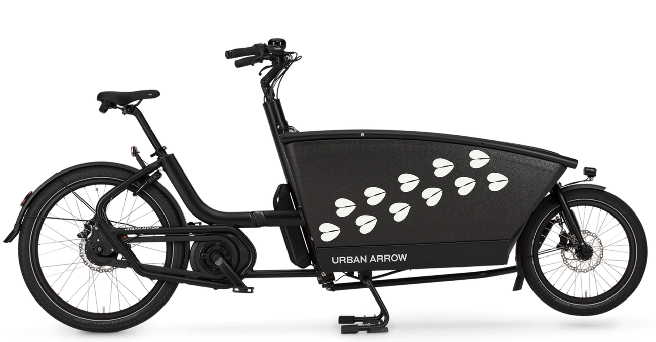 Bakfiets verfsjabloon Dieren: Hertensporen gevuld - Hert, Dierenpoten, Loopspoor, Gevuld - 60 × 30 cm op de bakfiets