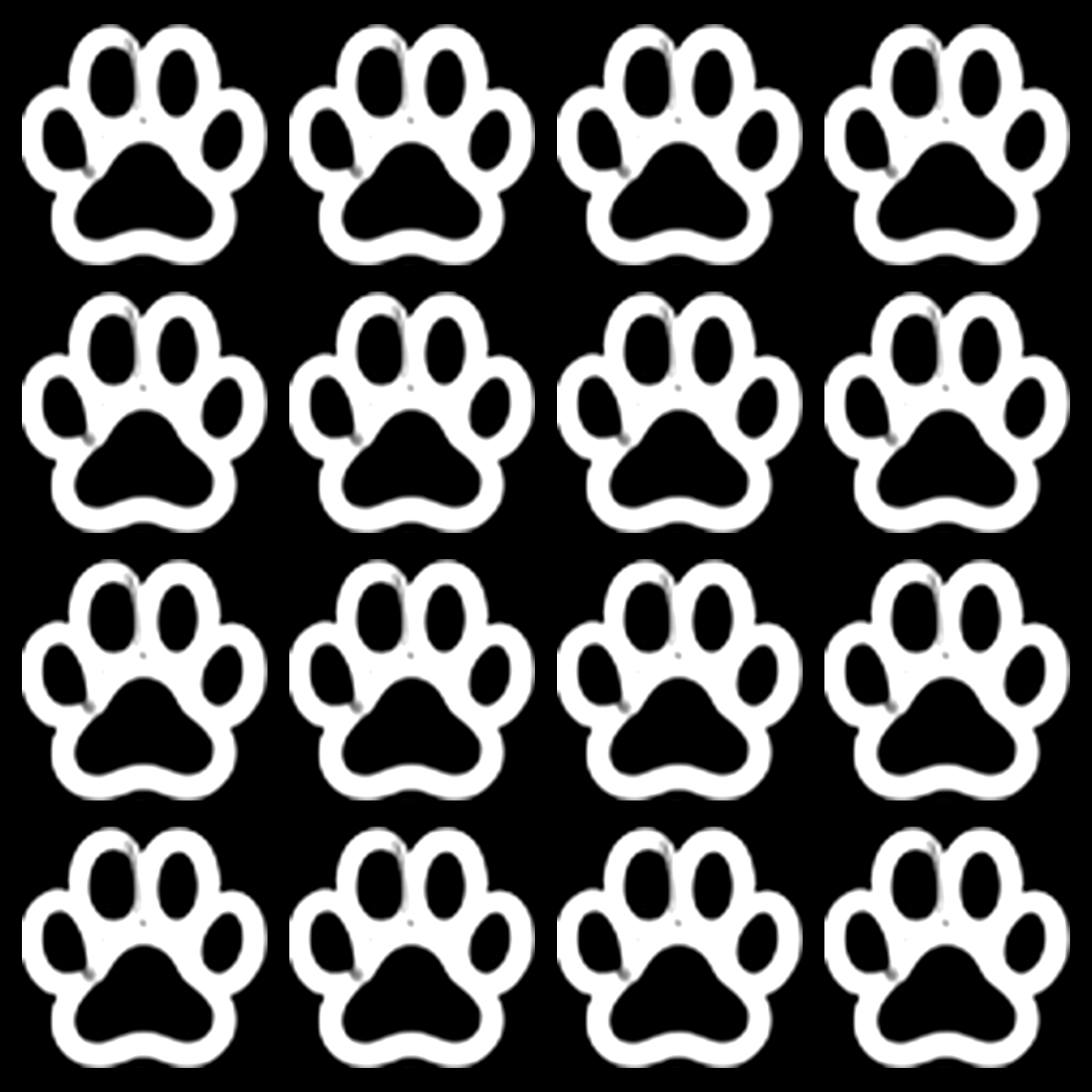 Premium bakfiets sticker Dieren: Kattenpootjes lijnen - Kat, Dierenpoten, Loopspoor, Lijnen - het ontwerp