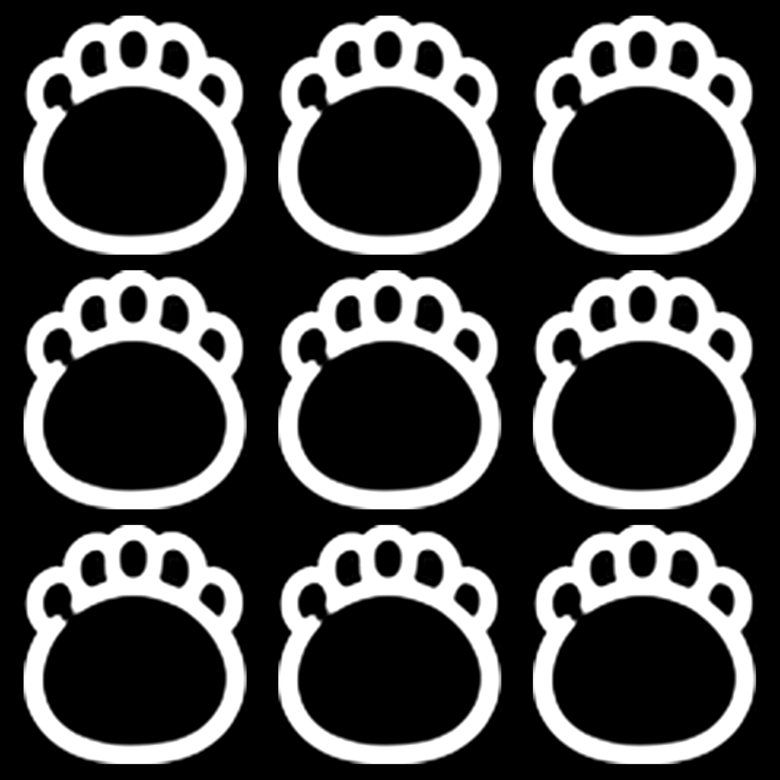 Premium bakfiets sticker Dieren: Olifantenpoten lijnen - Olifant, Dierenpoten, Loopspoor, Lijnen - het ontwerp